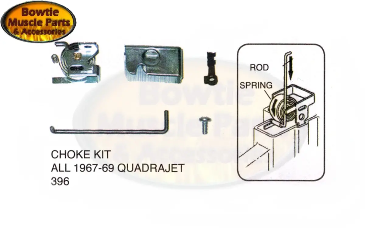 67 68 69 Camaro Chevelle Corvette Nova Impala 396 427 Q-Jet Quadrajet Choke Kit 1