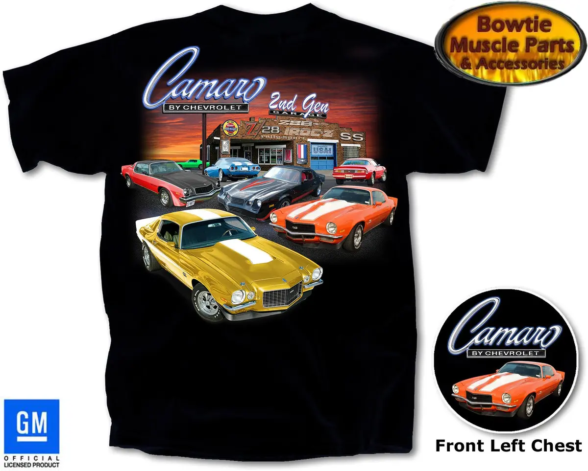 70 81 2Nd Gen Camaro T-Shirt Black 72 73 74 75 76 77 78 79 80 81 Mens Tee Shirt 1