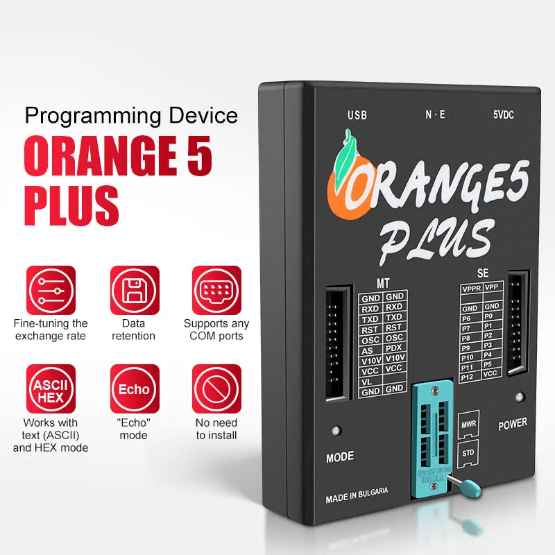 China Orange5 Plus V1.35 Programmer With Mtrk, Tms, M08v, Immo Hpx, Nec V850es 1
