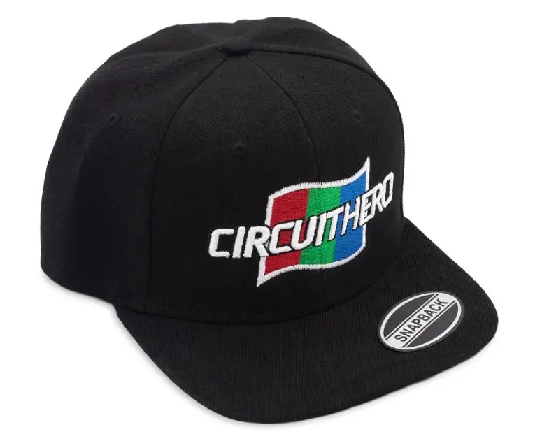 Circuit Hero Flag Snap Back Track Hat 1