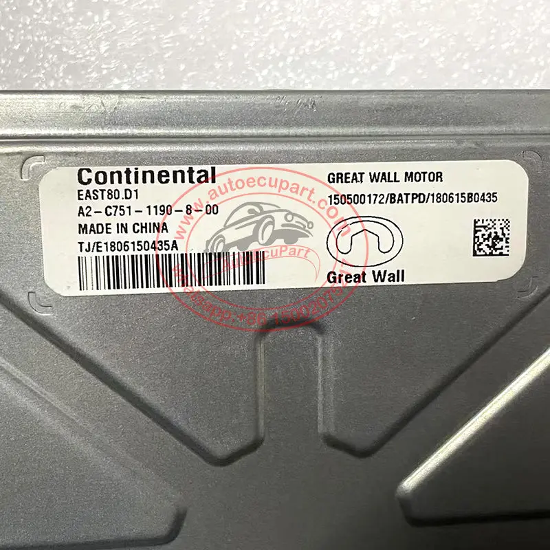 Continental 150500172 Tcm Batpd A2-C751-1190-8 Gearbox Control Unit For Greatwall Haval H6 1