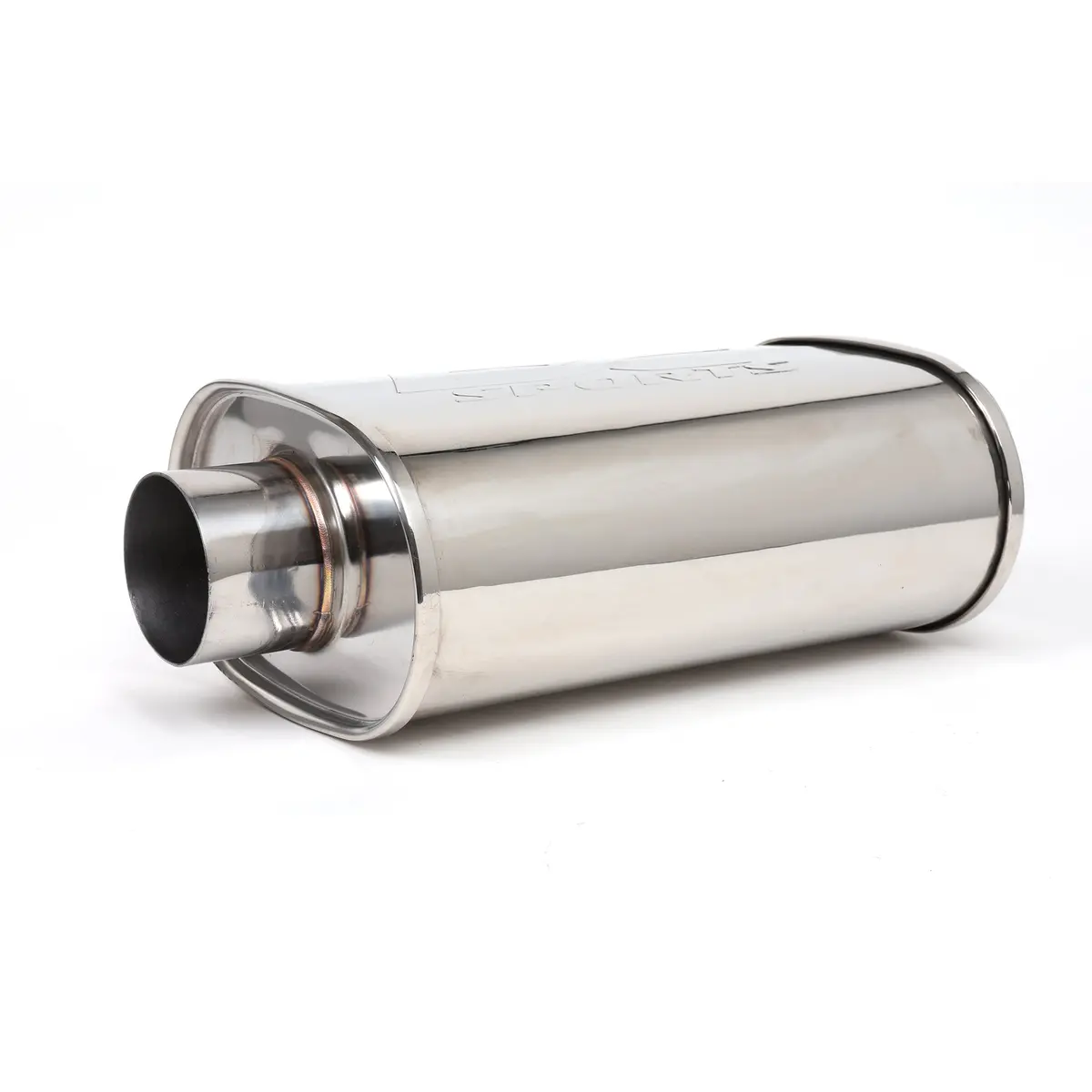 Dc Sports Universal Oval Muffler 3" Inlet / 4" Outlet 1