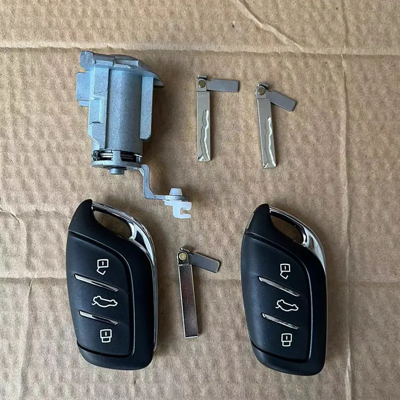 Door Cylinder Lock Key Set With 2Pcs Smart Keys 433Mhz 4A Chip For Mg 6 Pro 2021 1