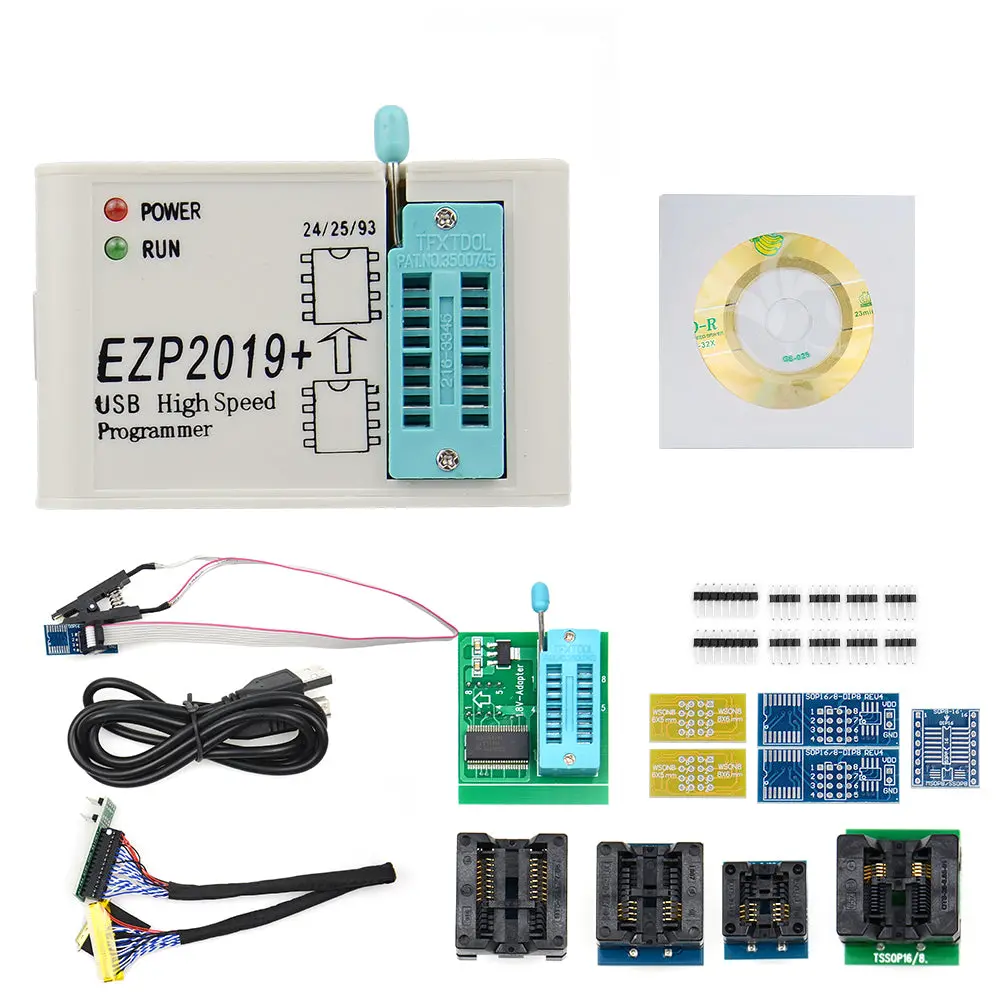 Ezp2019+ High Speed Usb Spi Programmer Support 24 25 93 Eeprom Flash Bios Chips 1
