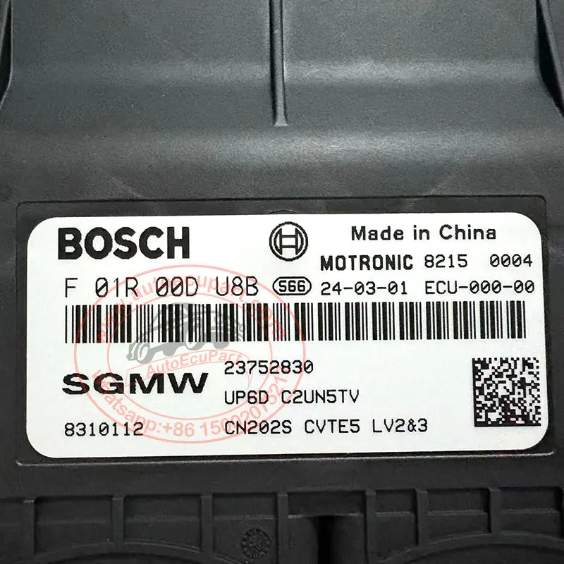 F01r00du8b 23752830 Up6d Ecu For Chevrolet Captiva Cn202s Engine Computer Electric Control Unit (F 01R 00D U8b) 3 2