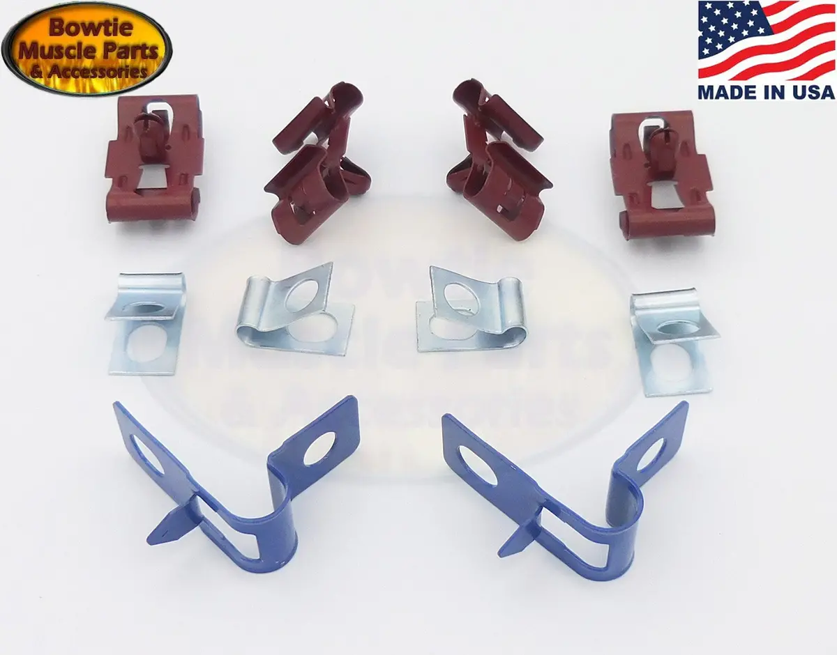 67 68 Camaro Firebird Brake Line Clip Set 10 Pcs 1