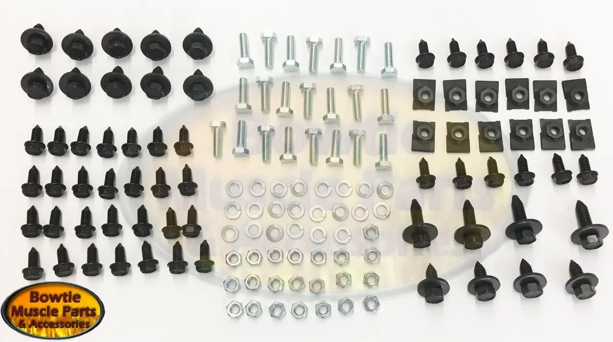 62-67 Chevy Ii Nova Front End Fastener Bolt Kit Oem Correct Markings 1