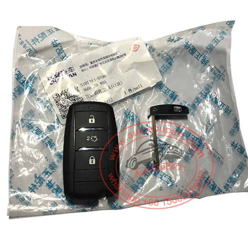 Genuine New Fsk-W01 Proximity Smart Key 433Mhz 8A Chip 3 Button For Changan Cs35 1