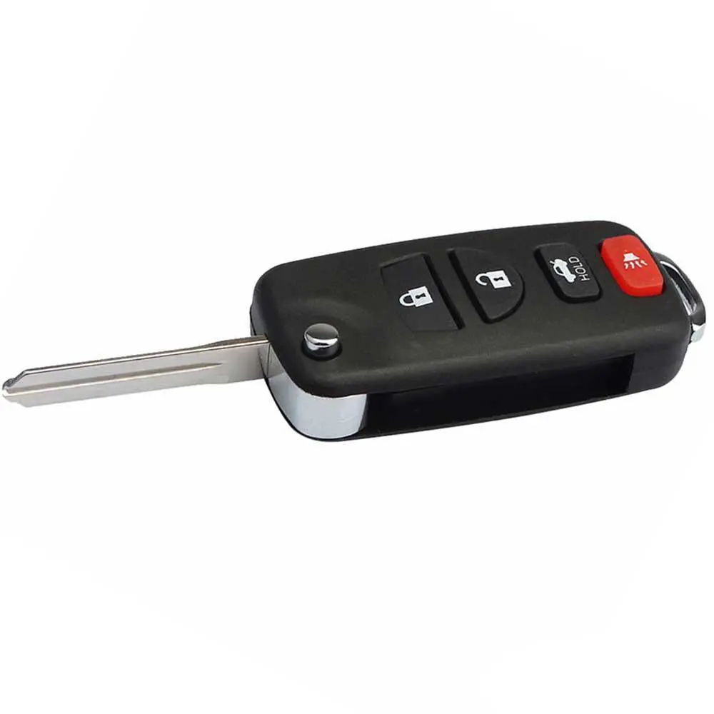 Flip Remote Key Shell Case For Infiniti G35 I35 350Z For Nissan Altima Sentra 4 Button 1