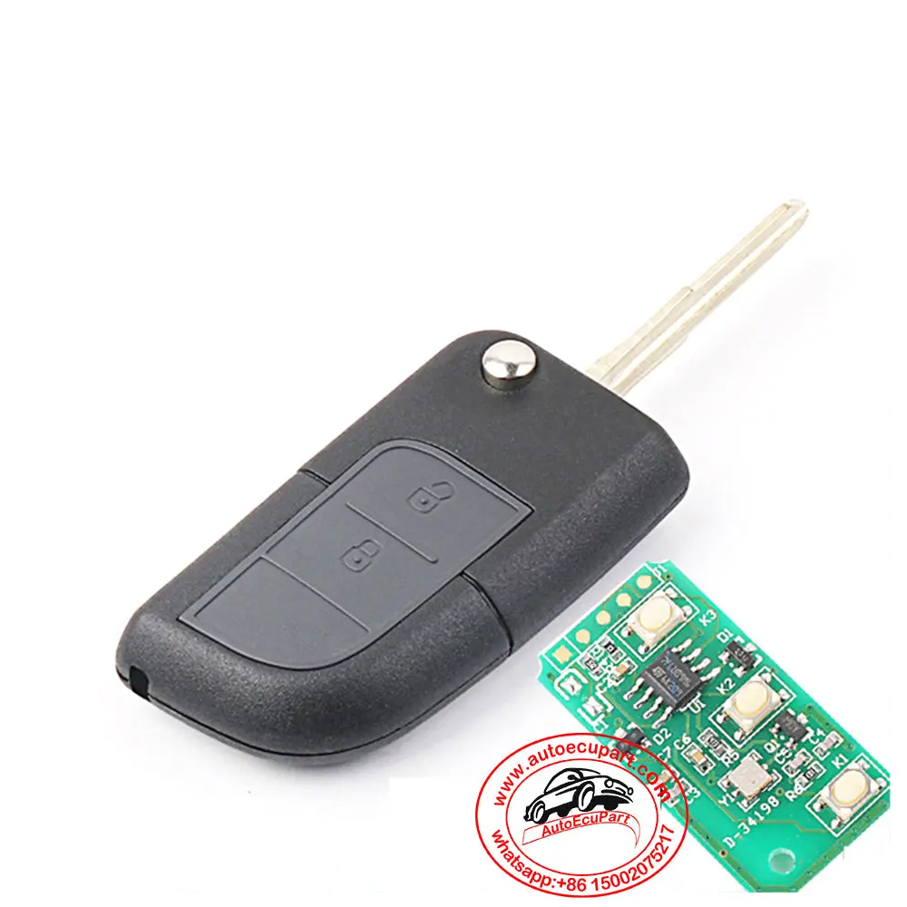 Flip Remote Key 433Mhz 2 Button For Changan Alsvin Cjae 1