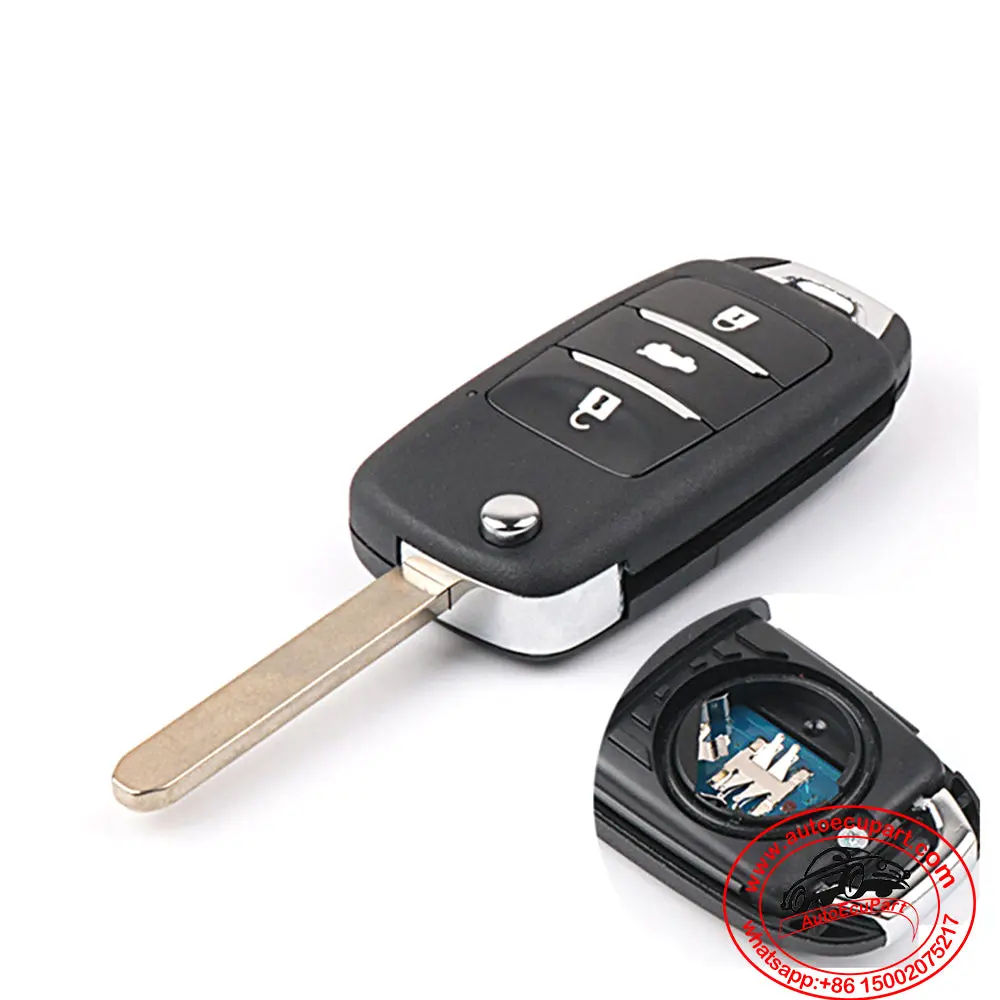 Flip Remote Key 433Mhz 3 Button Bt3158b For Changan Raeton V7 2016 1