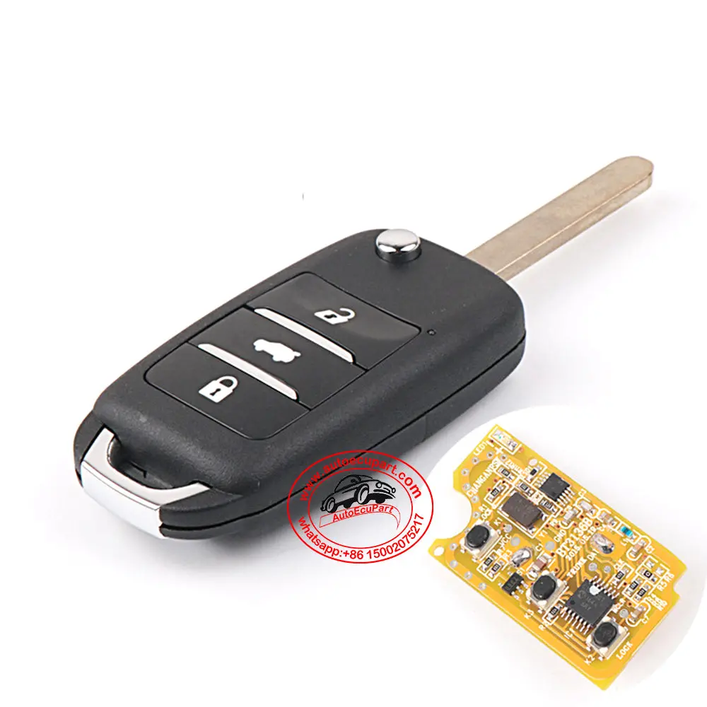Flip Remote Key 433Mhz 3 Button For Changan Cs15 1