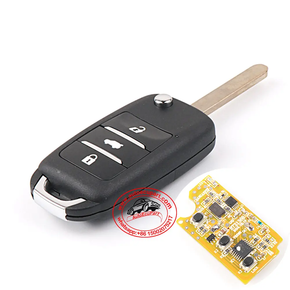 Flip Remote Key 433Mhz 3 Button For Changan Cs75 2016 1