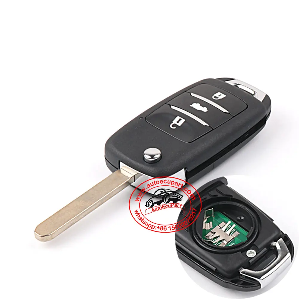 Flip Remote Key 433Mhz 3 Button For Changan Eado 2010-2014 1