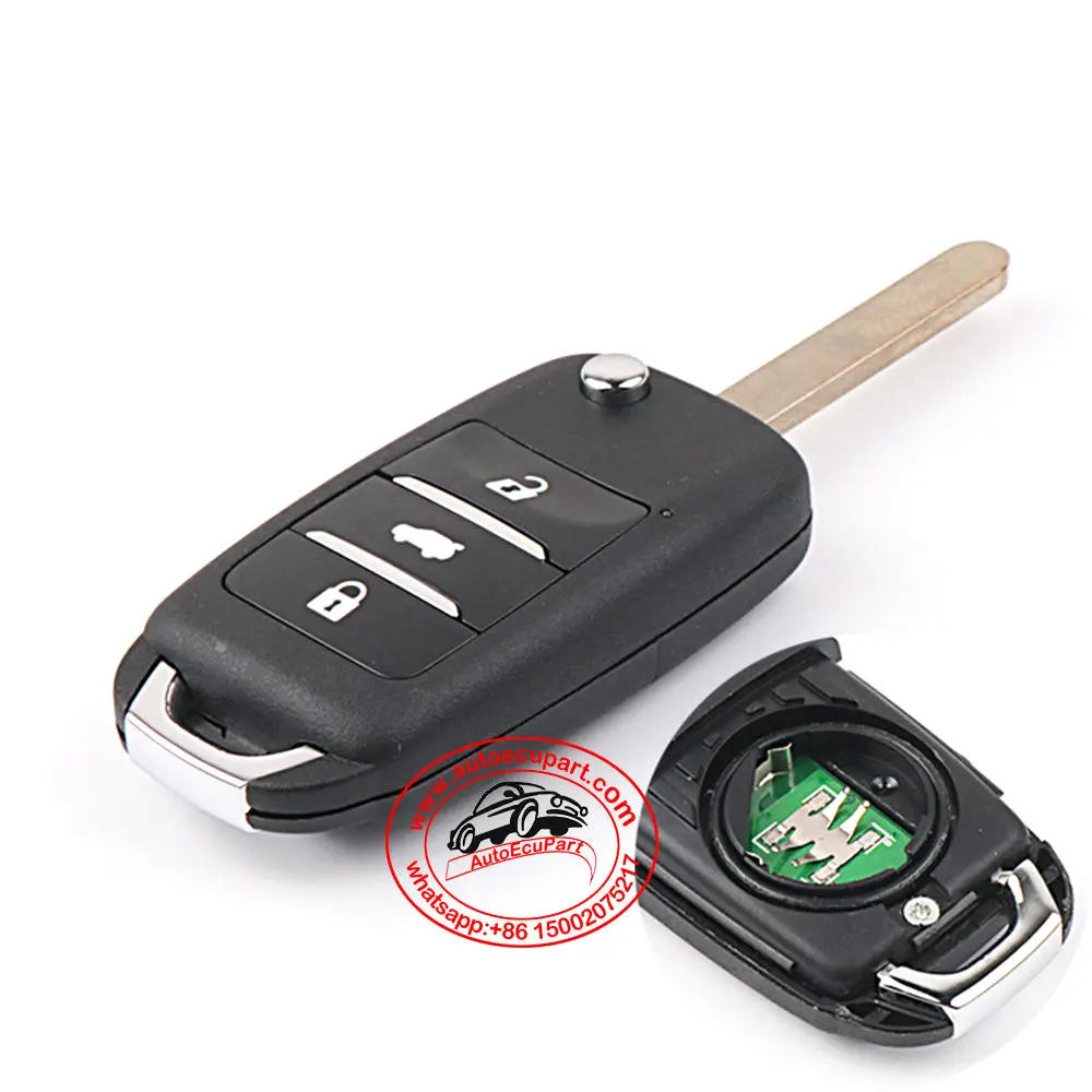 Flip Remote Key 433Mhz 3 Button For Changan Raeton V7 1