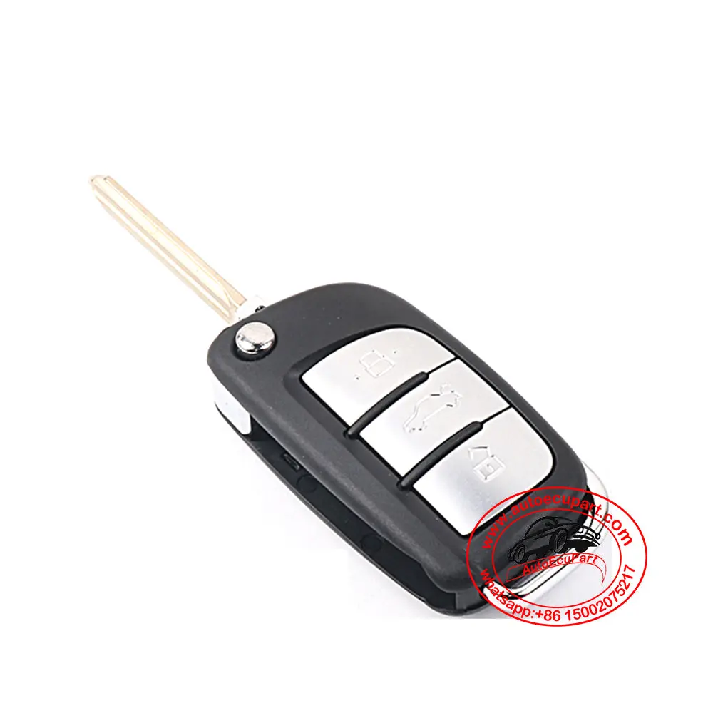 Flip Remote Key 433Mhz 3 Button For Jac Refine S3 S5 1