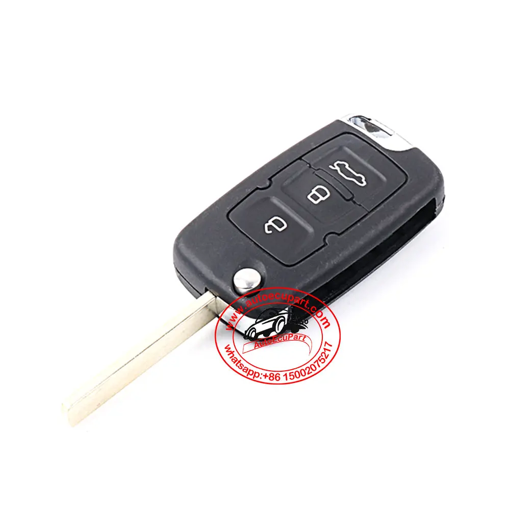 Flip Remote Key 433Mhz Id46 Chip 3 Button For Geely Emgrand Ec8 Automatic (Delphi) 1