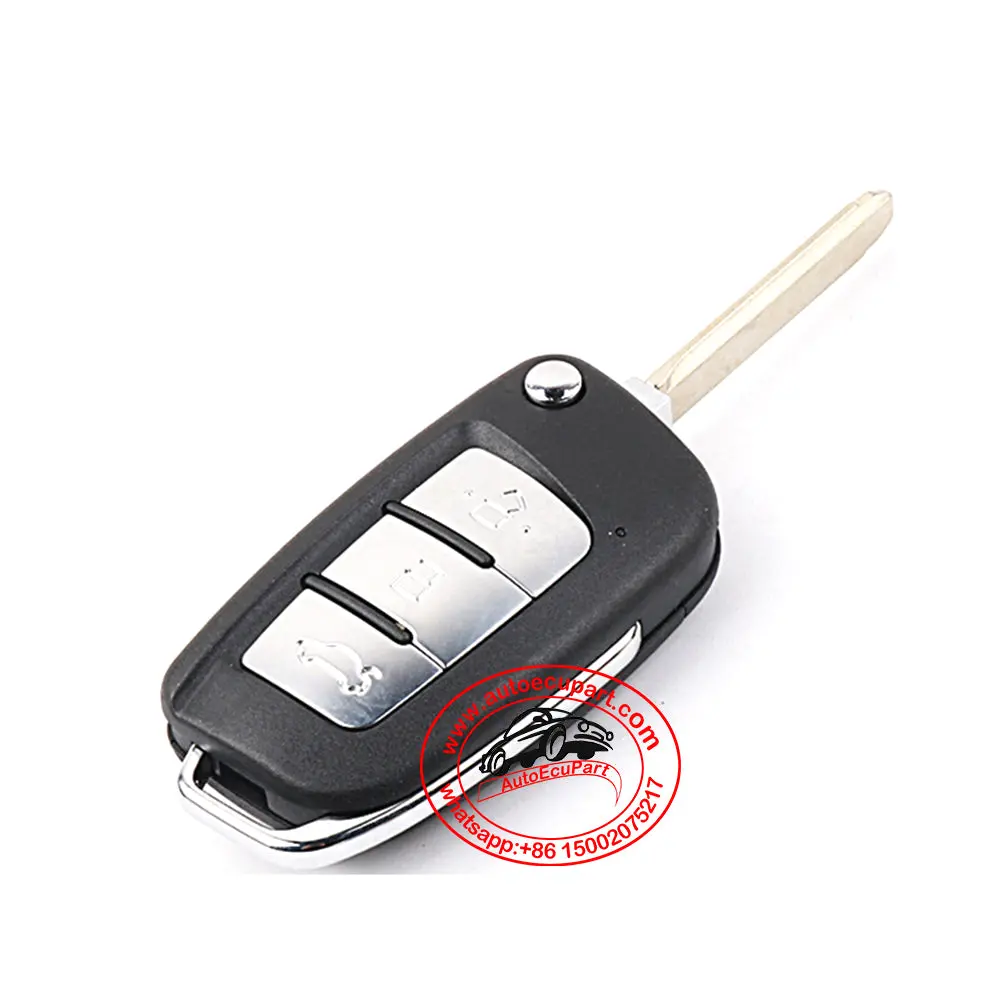 Flip Remote Key 433Mhz Id47 3 Button For Geely Vision X3 1