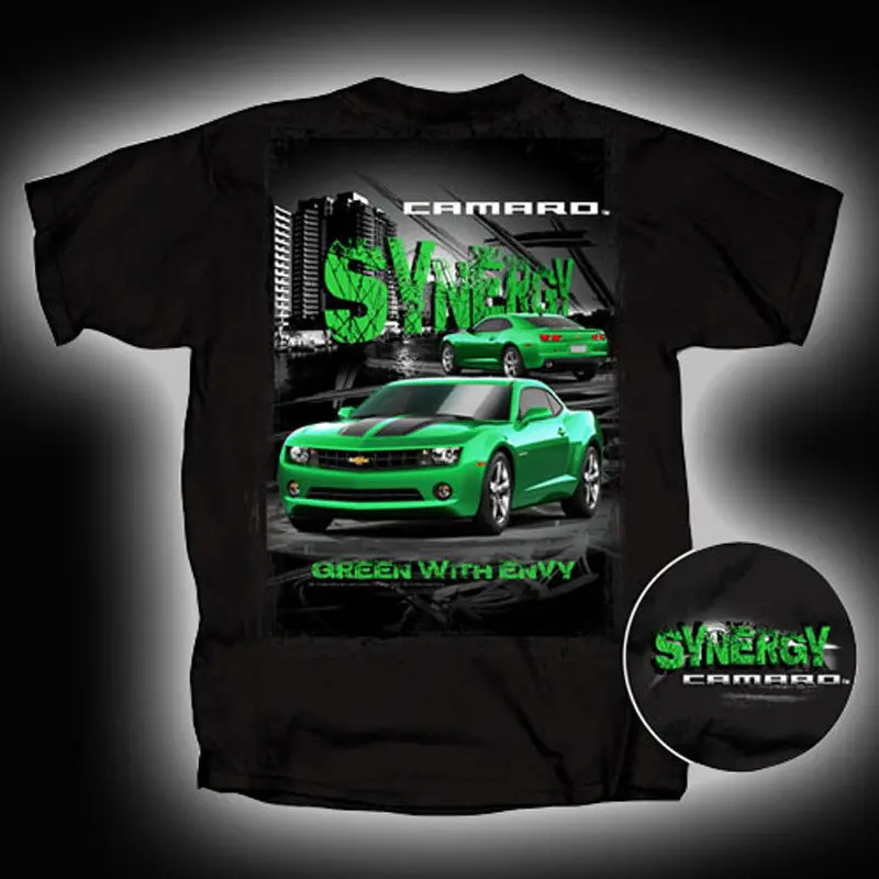 2010 2011 2012 2013 2014 67 68 69 70 Camaro Green With Envy Synergy Tee T-Shirt 1