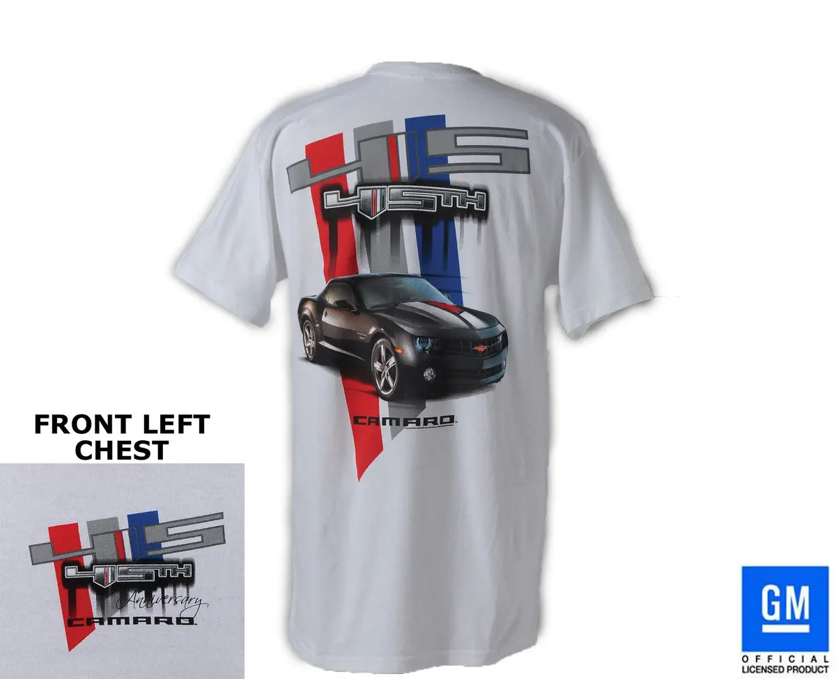 67 68 69 70 77 87 92 97 2002 2010 2011 2012 2013 Camaro 45Th Anniversary T-Shirt 1