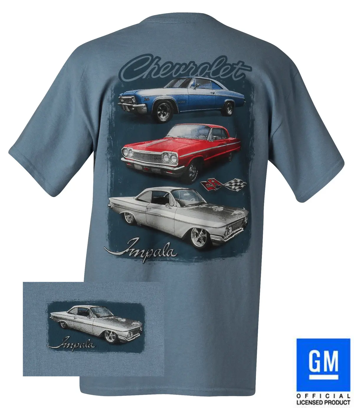 61 62 63 64 65 66 67 68 69 Impala T-Shirt - Gm Licensed - Blue - Xl Extra Large 1