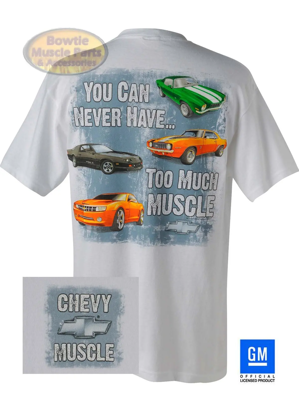 69 70 71 72 73 85 86 87 88 89 2010 14 Camaro Iroc Never Too Much Muscle T-Shirt 1