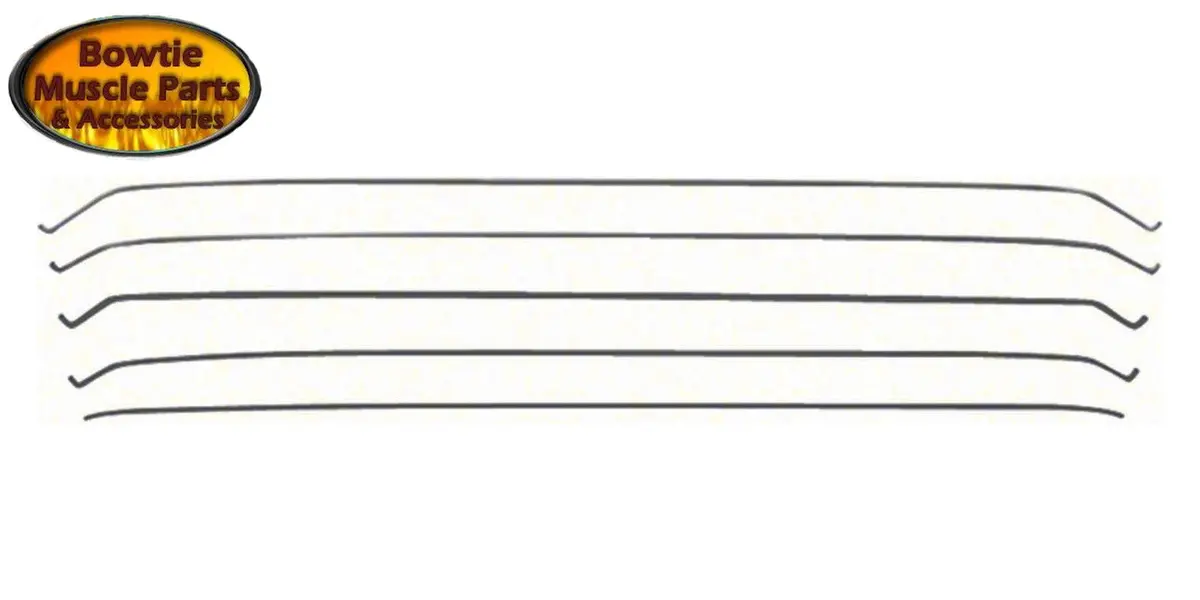 67 68 69 Camaro Firebird Headliner Bow Rod Set 5 Pcs With Clip Installation Rods 1