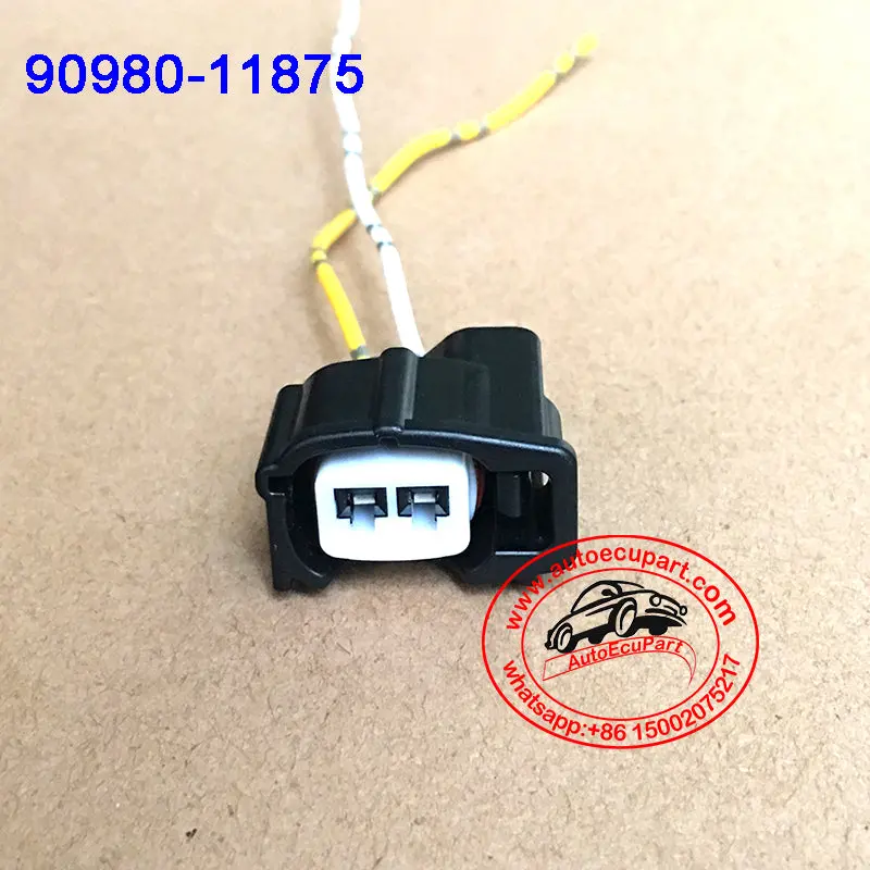 Genuine 2-Way Fuel Injector Harness Connector Pigtail For Toyota Lexus 90980-11875 1