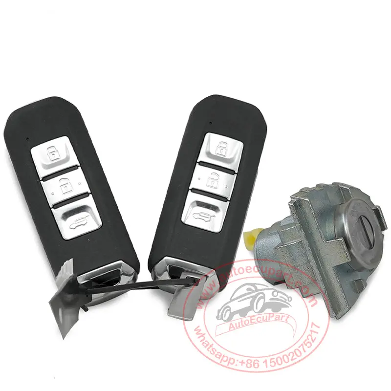 Genuine 2Pcs 46 Chip Smart Key Remote 433 Mhz + Ignition Lock For  Chevrolet Captiva 2021 3 Button 1