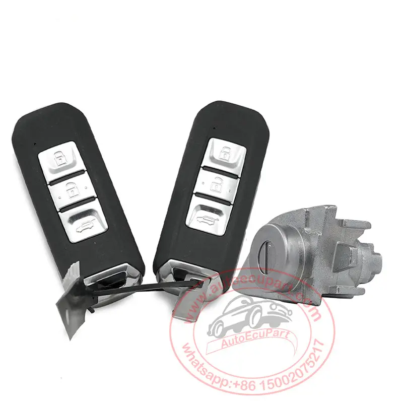 Genuine 2Pcs Smart Key Remote 433 Mhz 47 Chip + Ignition Lock For  Chevrolet Captiva 2021-2022 3 Button 1
