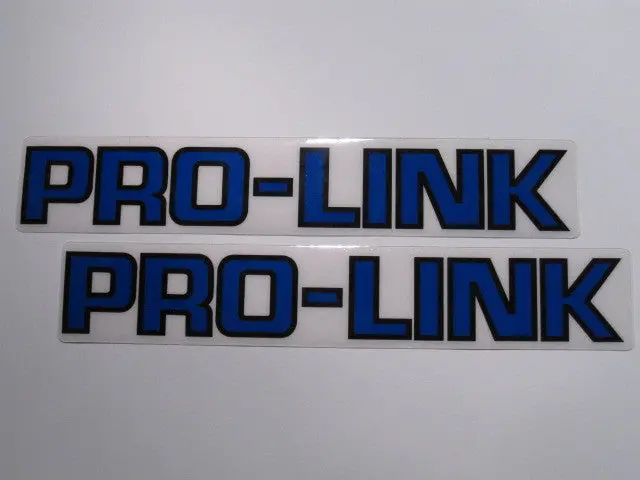 Honda, Blue/Black Outline Pro-Link Swing Arm Decals, Reproduction 1
