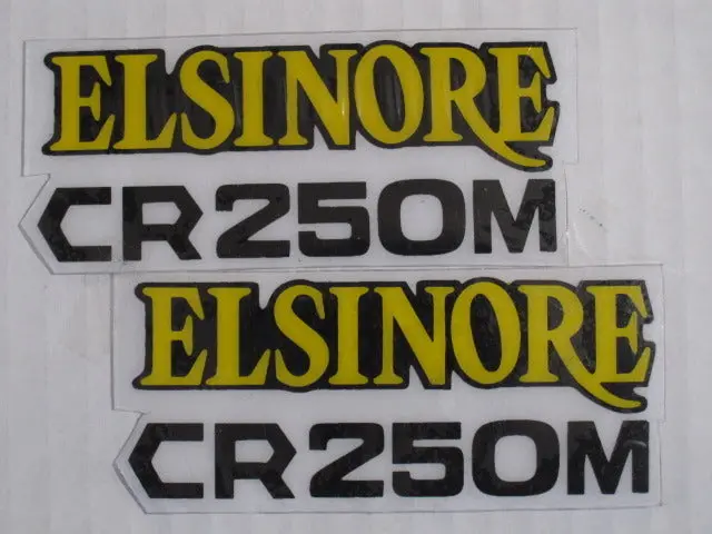 Honda, 1970S (Early 70S), Cr 250M, Side Panel Decals, Reproduction 1