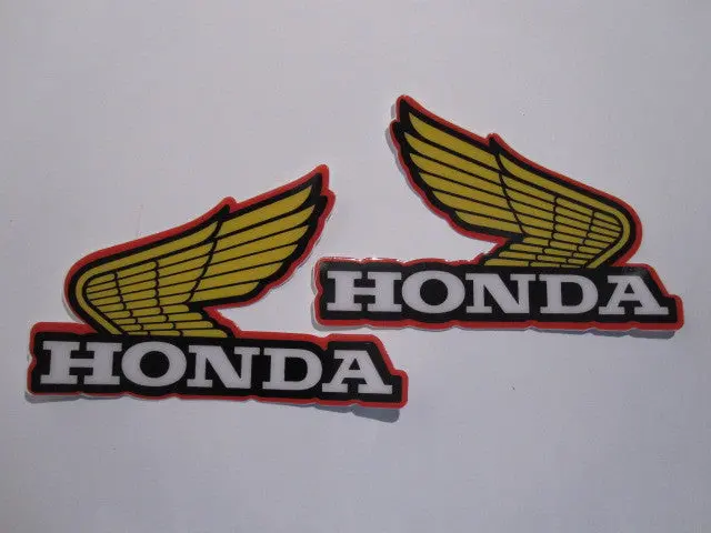 Honda, 1976-77, Wing Tank Decals, Reproduction 1