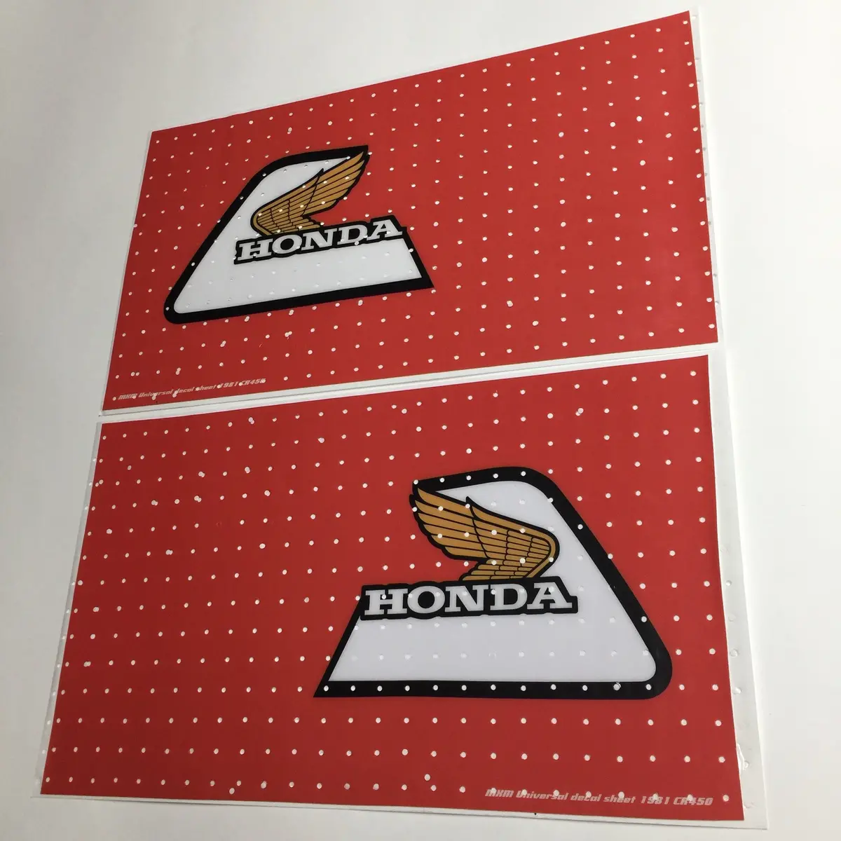 Honda, 1981, Cr 450, Tank Decal Sheets, Reproduction 1