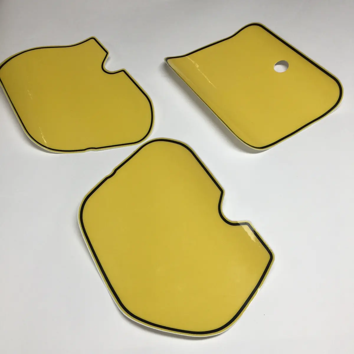 Honda, 1985, Cr125, 250, 500, Yellow Number Plate Backgrounds, Reproduction 1