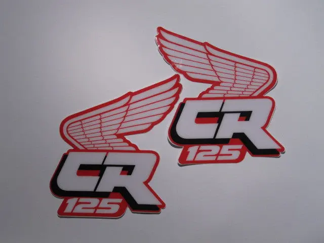 Honda, 1988, Cr 125, Rad Decals, Reproduction 1