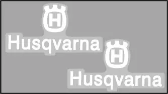Husqvarna, 1975-77, Logo Tank Decals, Reproduction 1