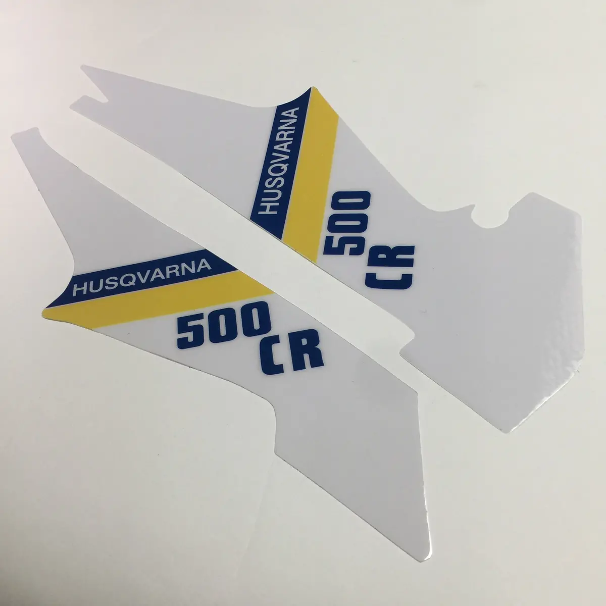 Husqvarna, 1984, 500 Cr, Side Panel Decals, Reproduction 1