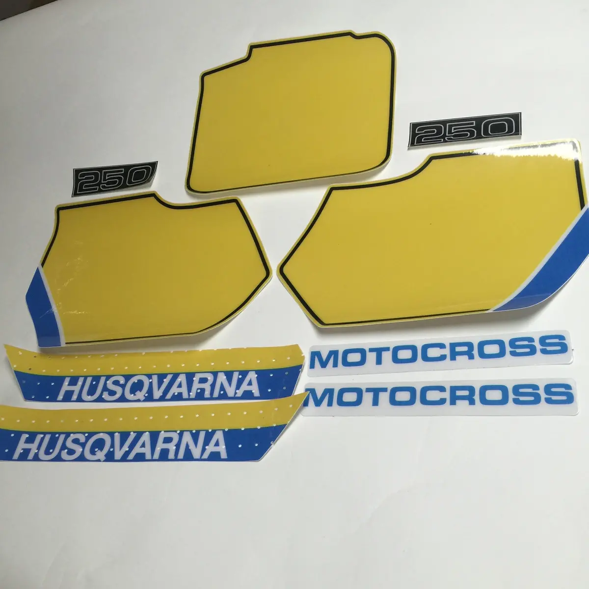 Husqvarna, 1987, 250 Cross Country Decal Kit, Reproduction 1