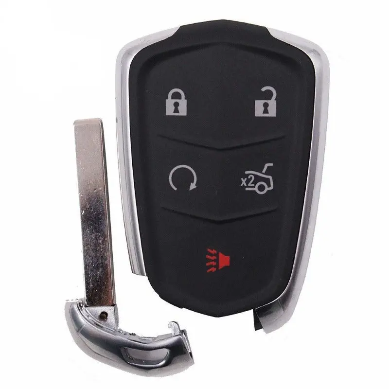 Hyq2eb 13598538 / 13598540 433Mhz Id46 Pcf7937e Chip 5 Buttons For Cadillac Cts Ats Xts 1