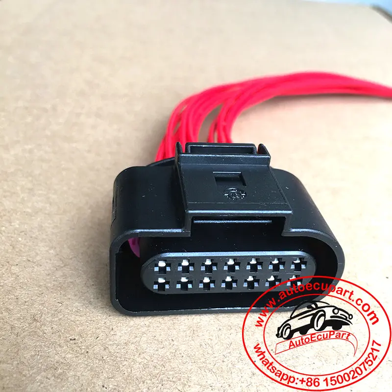 Harness Plug Connector For Vw Audi 09G 6 Speed Auto Gearbox Transmission 14-Way 6X0973717 1