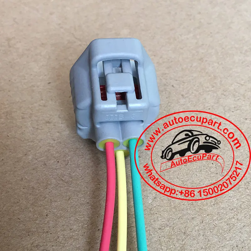 Headlight Harness Cable Connector 3-Way 3 Pin For Toyota Lexus 90980-11016 2