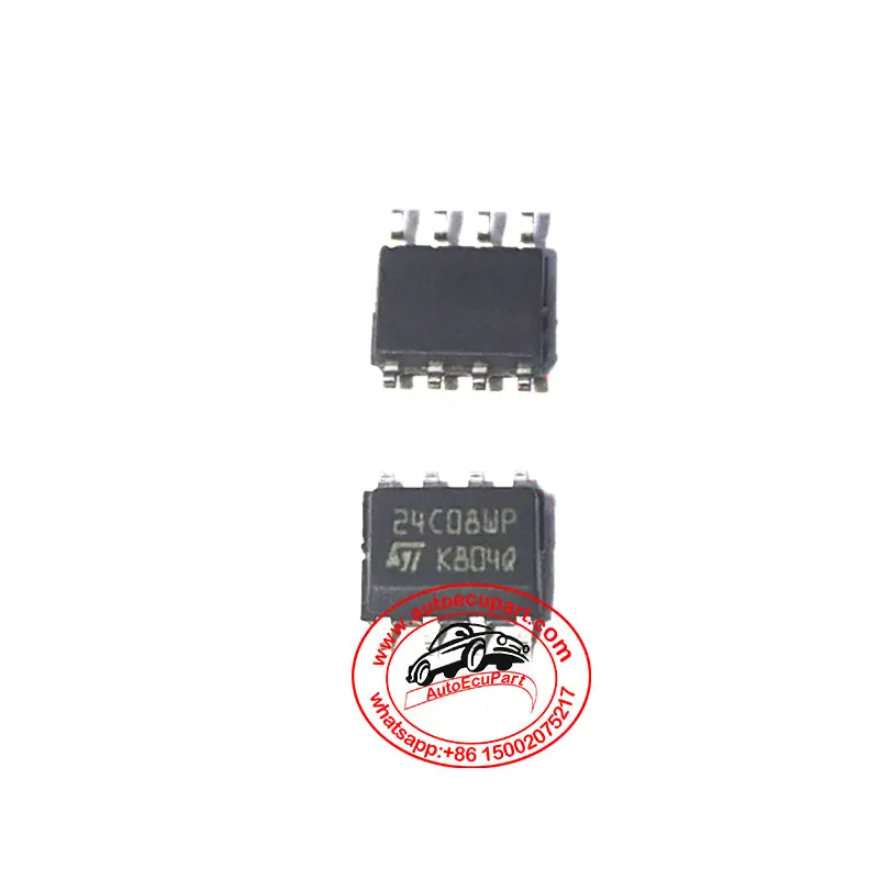 5Pcs 24Cxx Series Sop8 Memory Eprom Auto Ecu Component Ic Original New 24C08 24C16 24C32 24C64  Wp 1