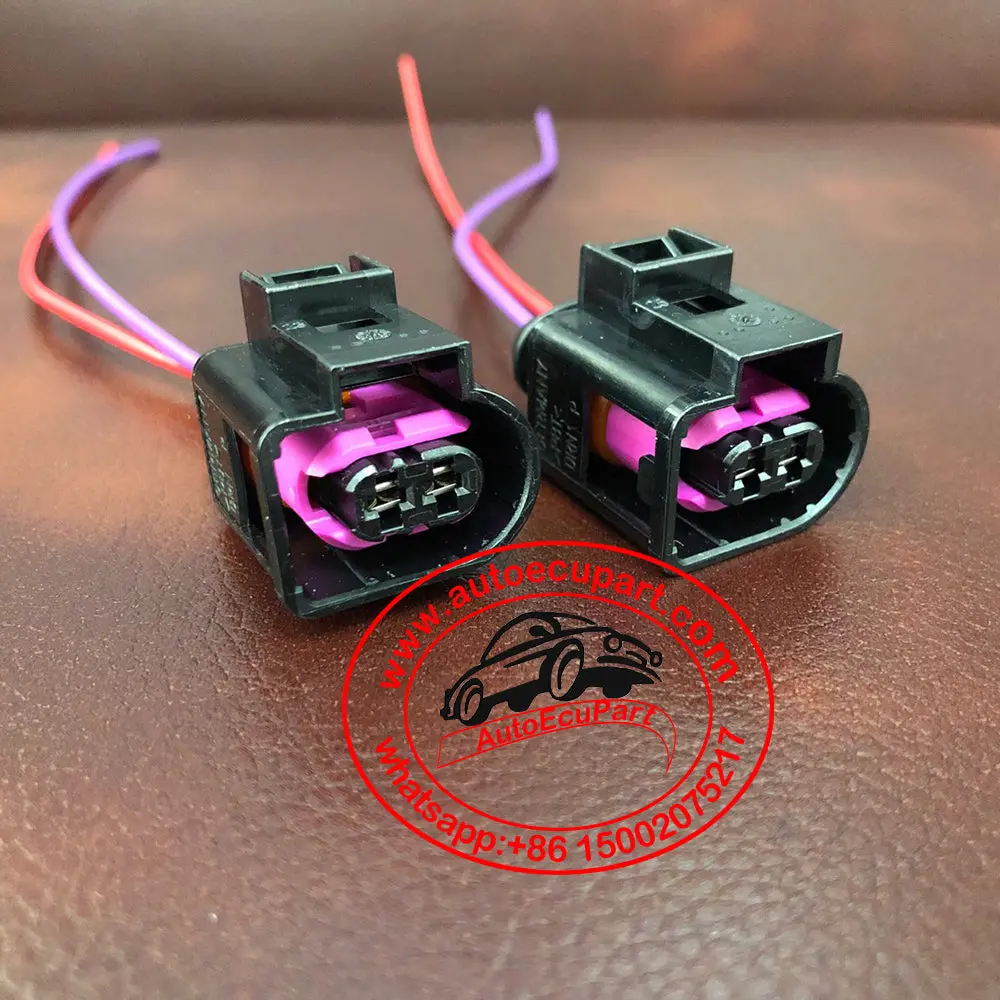 2Pcs Oem Horn Plug Connector Pigtail For Vw Passat Golf Audi A3 A4 A6 4D0971992 1