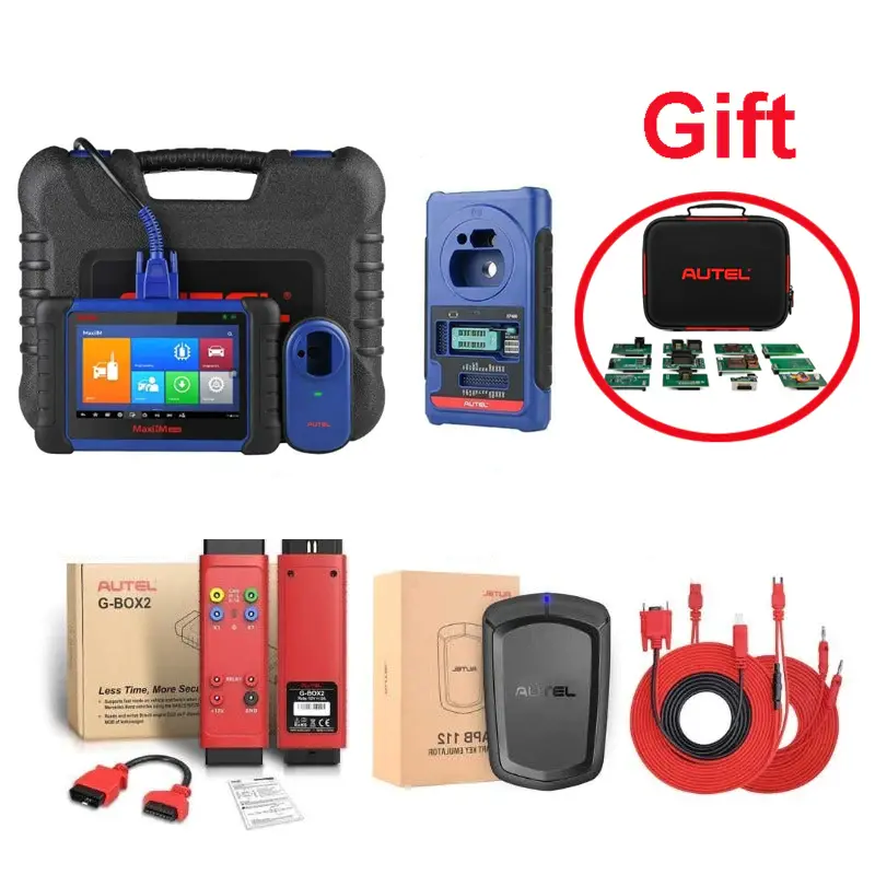 [2 Years Free Update] (Free Imkpa) Autel Maxiim Im508 + Xp400 Pro+ G-Box2 + Apb112 Emulator +Toyota 8A Cable+Imkpa Adapters 1