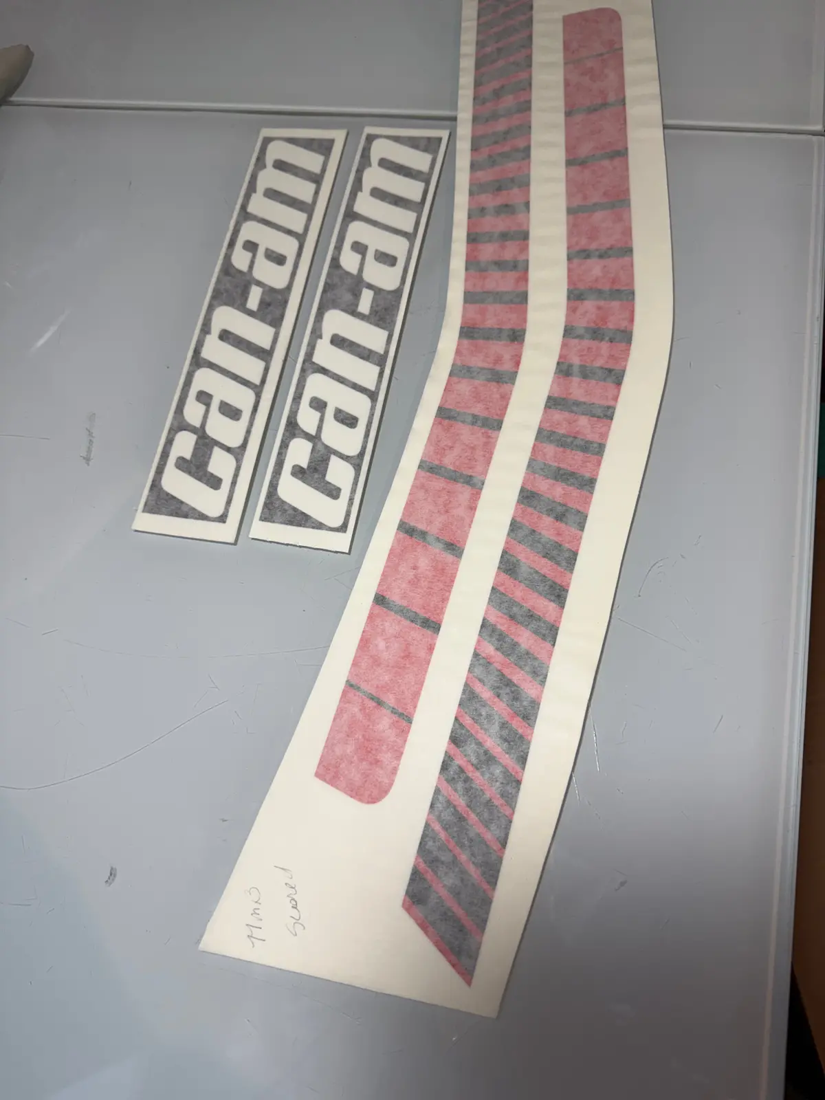 Can Am, 1977, Mx3,  Tank Decals, Scored And No Score, Reproduction 1