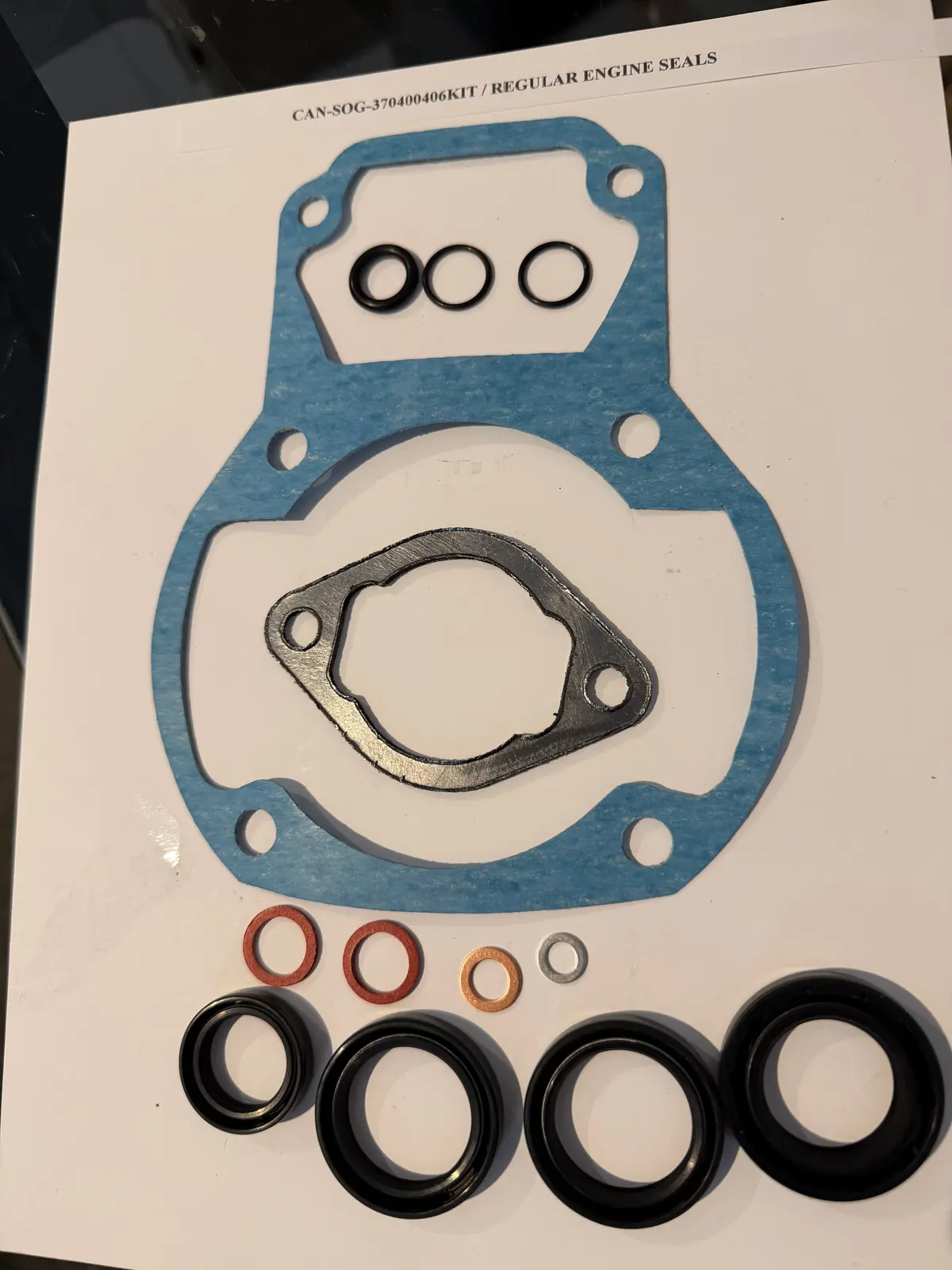 Can Am 370/400/406 Rotax Engine Seals (Regular Or Viton), Gaskets And O'rings Kit, Air Cooled Only 1