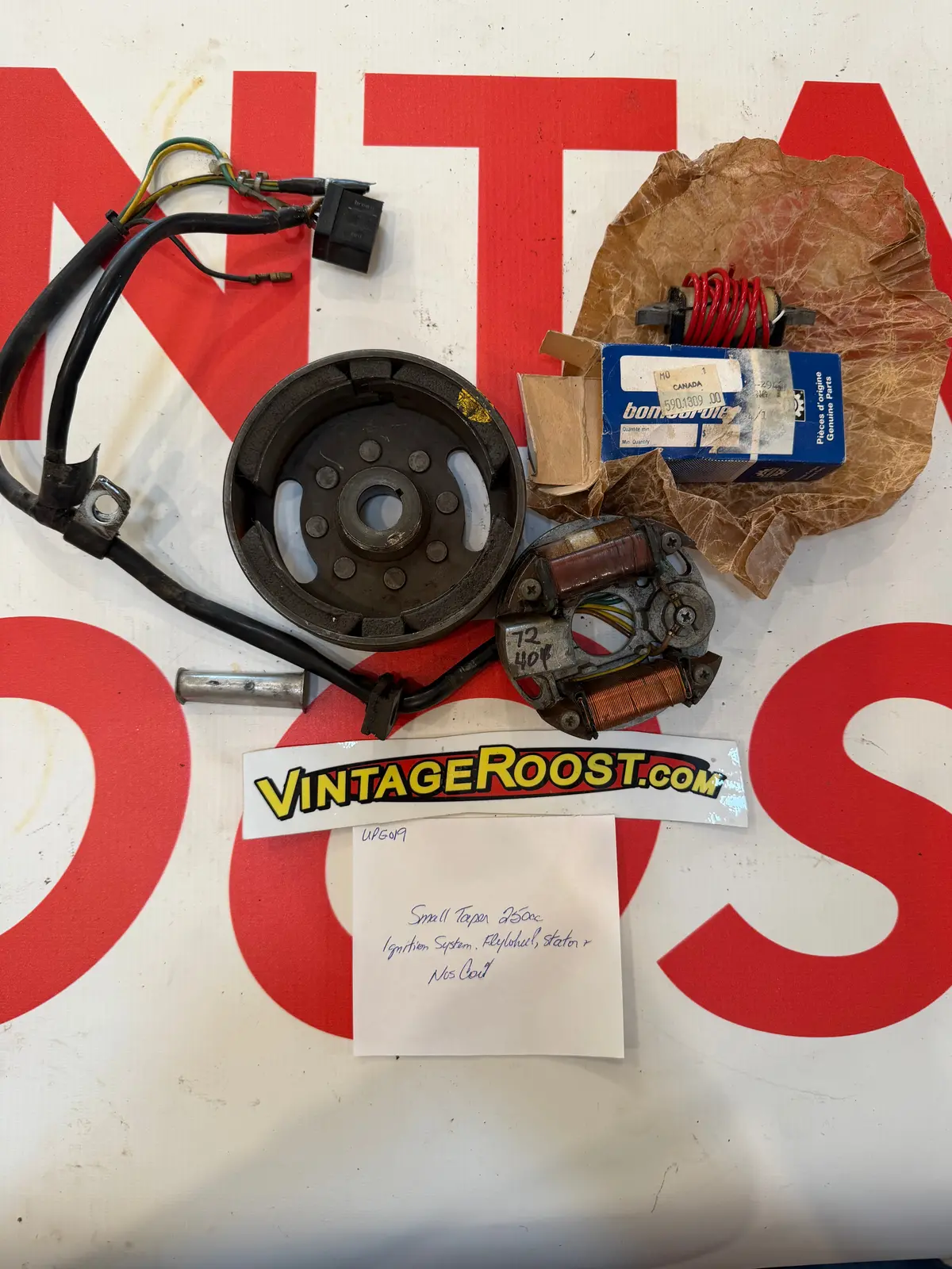 Can Am, Small Taper 250 Cc Ignition System, Stator  With Nos Coil Used Parts 1