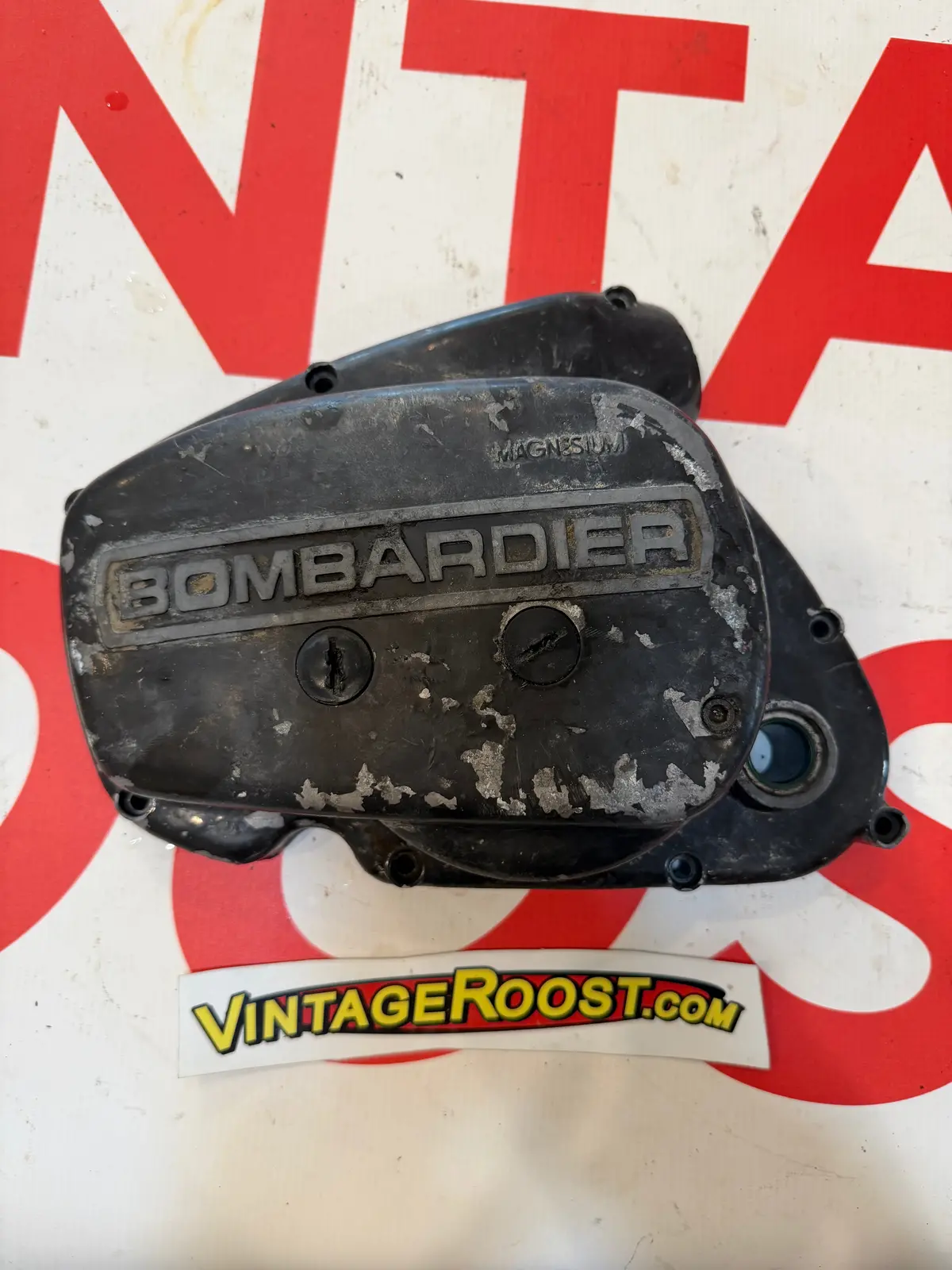 Can Am, Clutch Cover Magnesium Used Parts 1