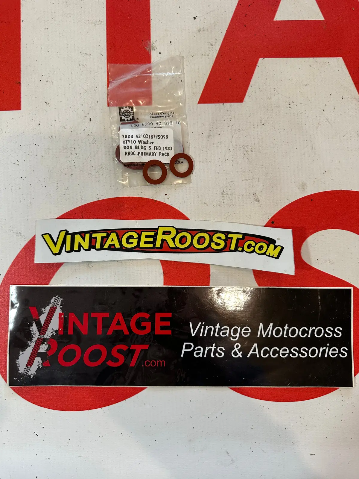Washers, Set Of 2, For Magnetic Drain Plug And Kick Start  Lock Both, Nos 1